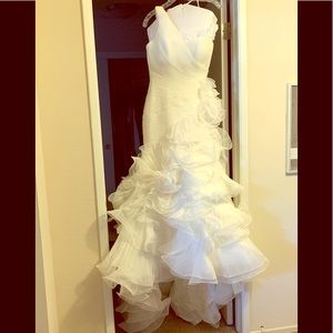 Pronovias Danza Wedding Dress with Veil
